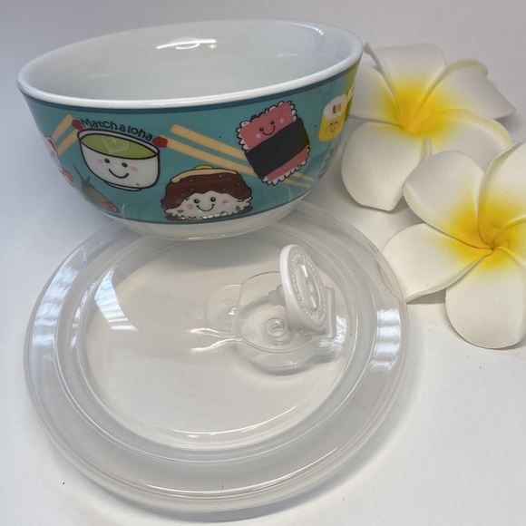 Bowl with lid  NWT!, microwaveable for lunch, food storage, Kawaii Asian design - Picture 8 of 16